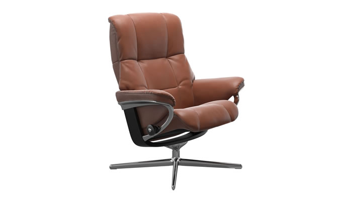 Stressless Mayfair Recliner with Cross Base in Cori Copper Leather